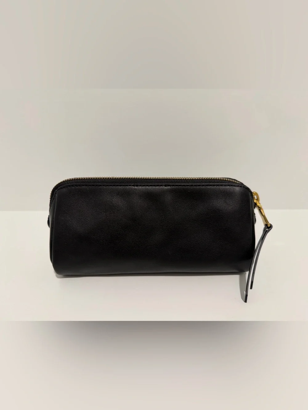 Madewell The Makeup Pouch in True Black Leather NY486 $68 - Picture 3 of 9